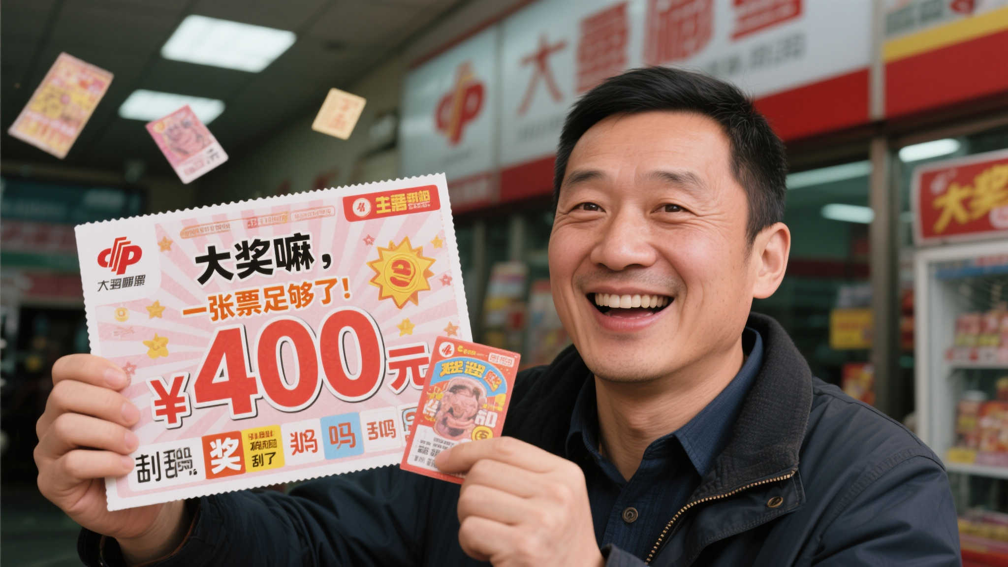 男子刮中40万大奖，仅凭1张刮刮乐，直言：一张就够了！