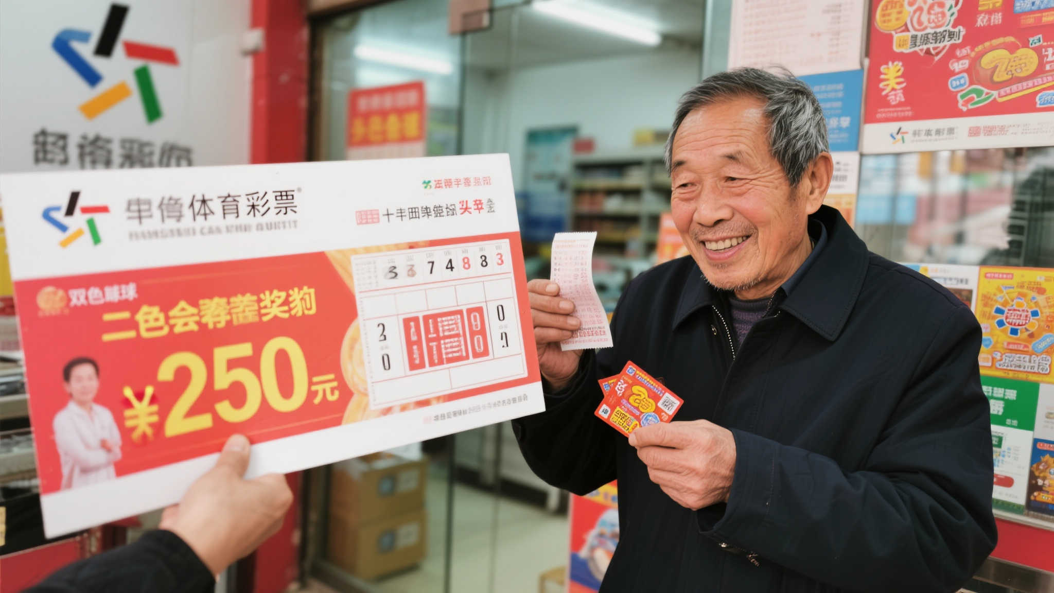 老彩民随手刮彩票中百万大奖，多次确认难掩惊喜