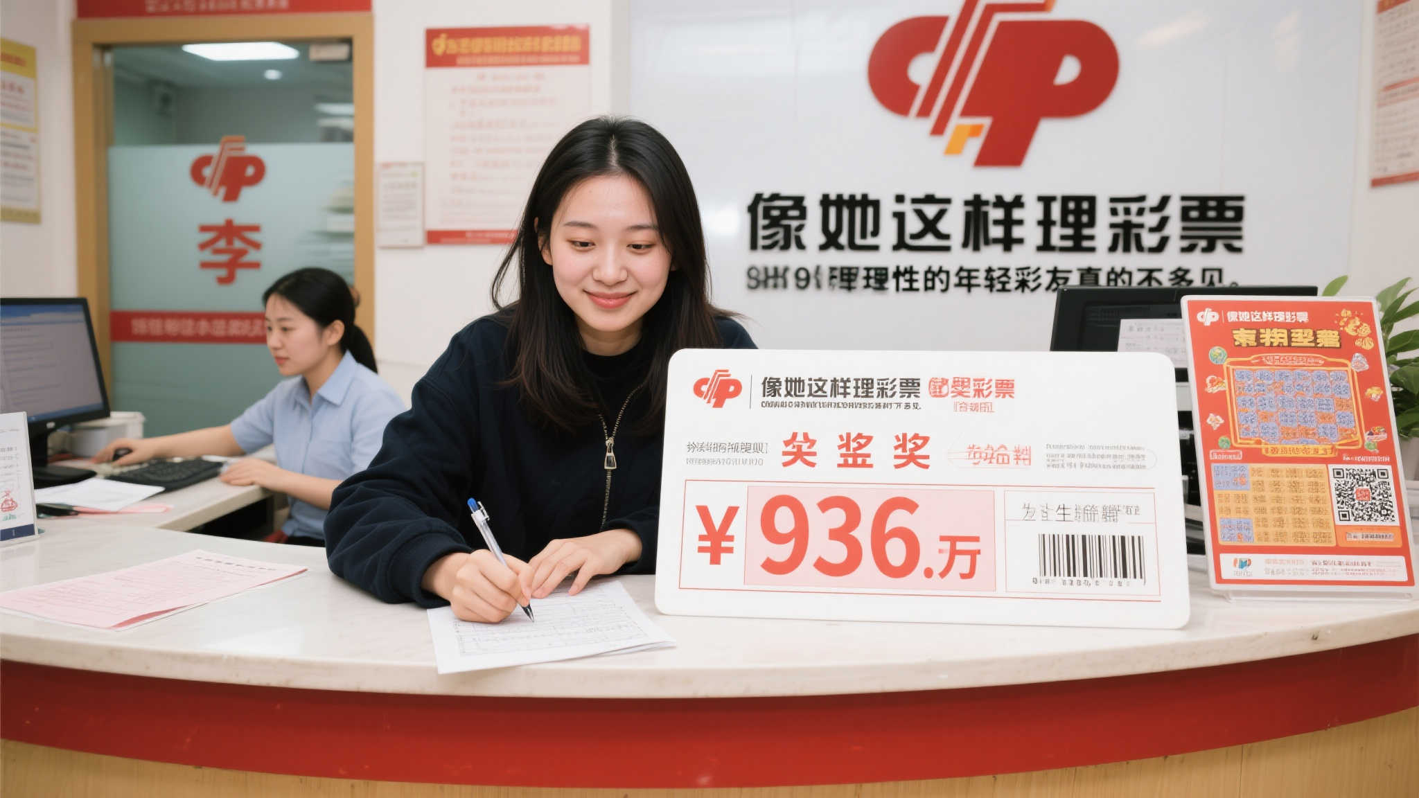 90后女子喜获大乐透936万巨奖