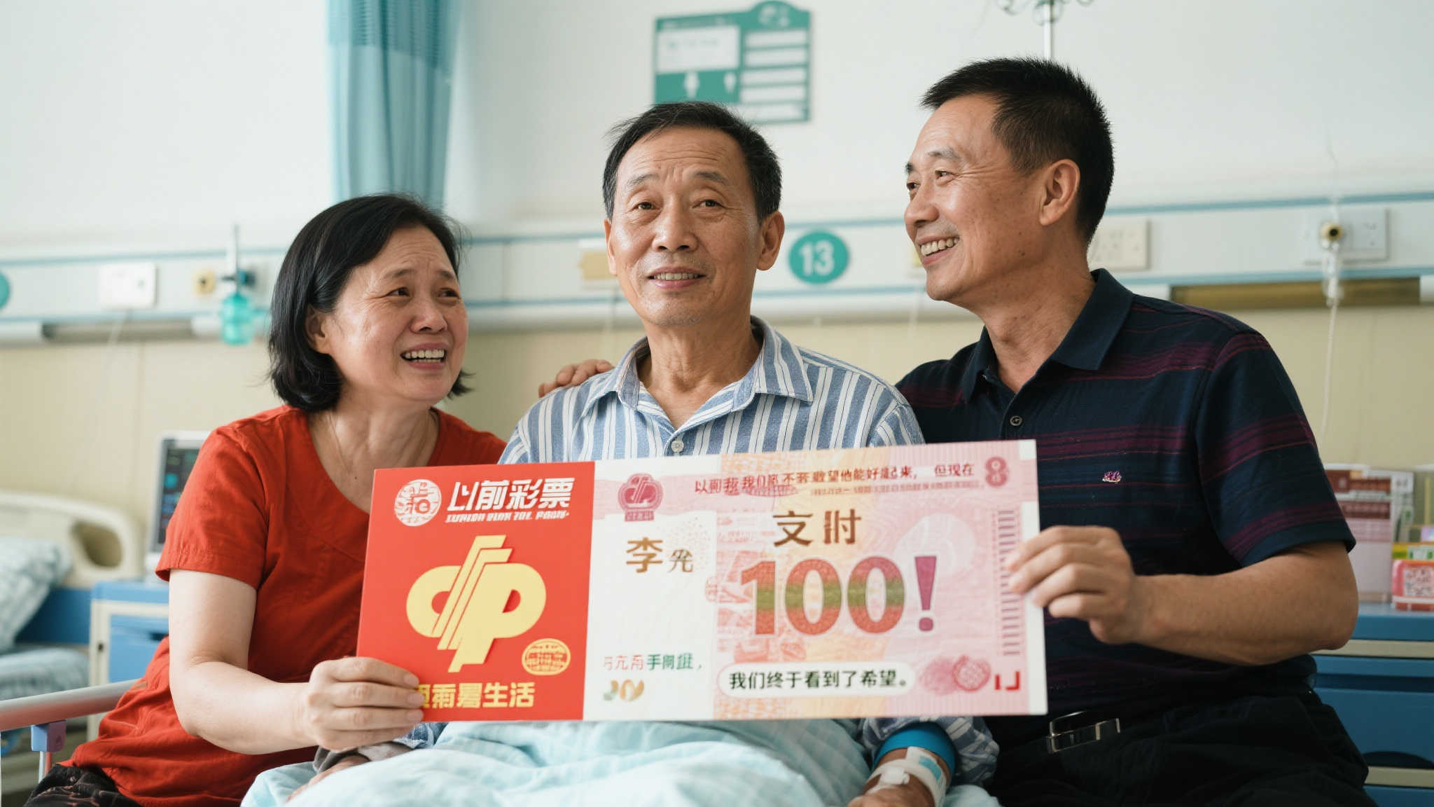 男子喜中福彩50万 抗击病魔迎来希望曙光