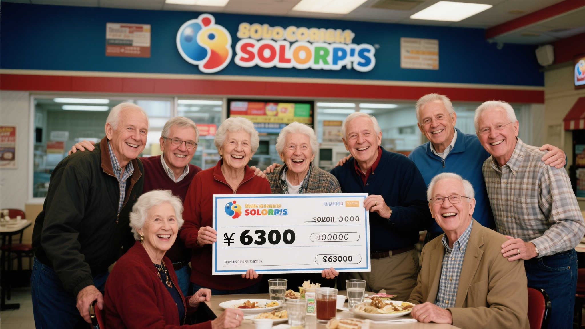 8位好友聚餐意外中双色球630万，梦想成真！