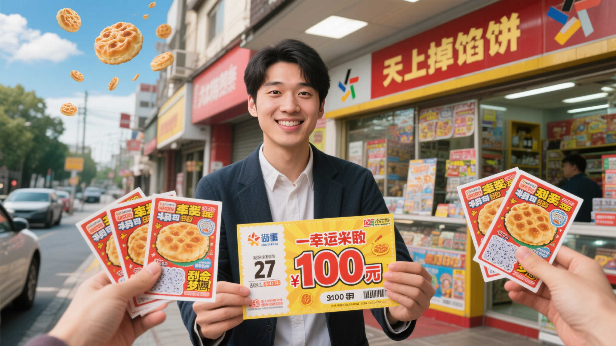 小伙随手选4张刮刮乐喜中百万：有车有房，奖金先存银行