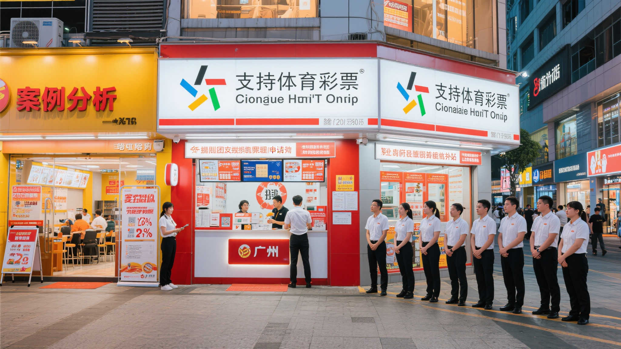 具体案例分析：
例如广州某知名商圈内一