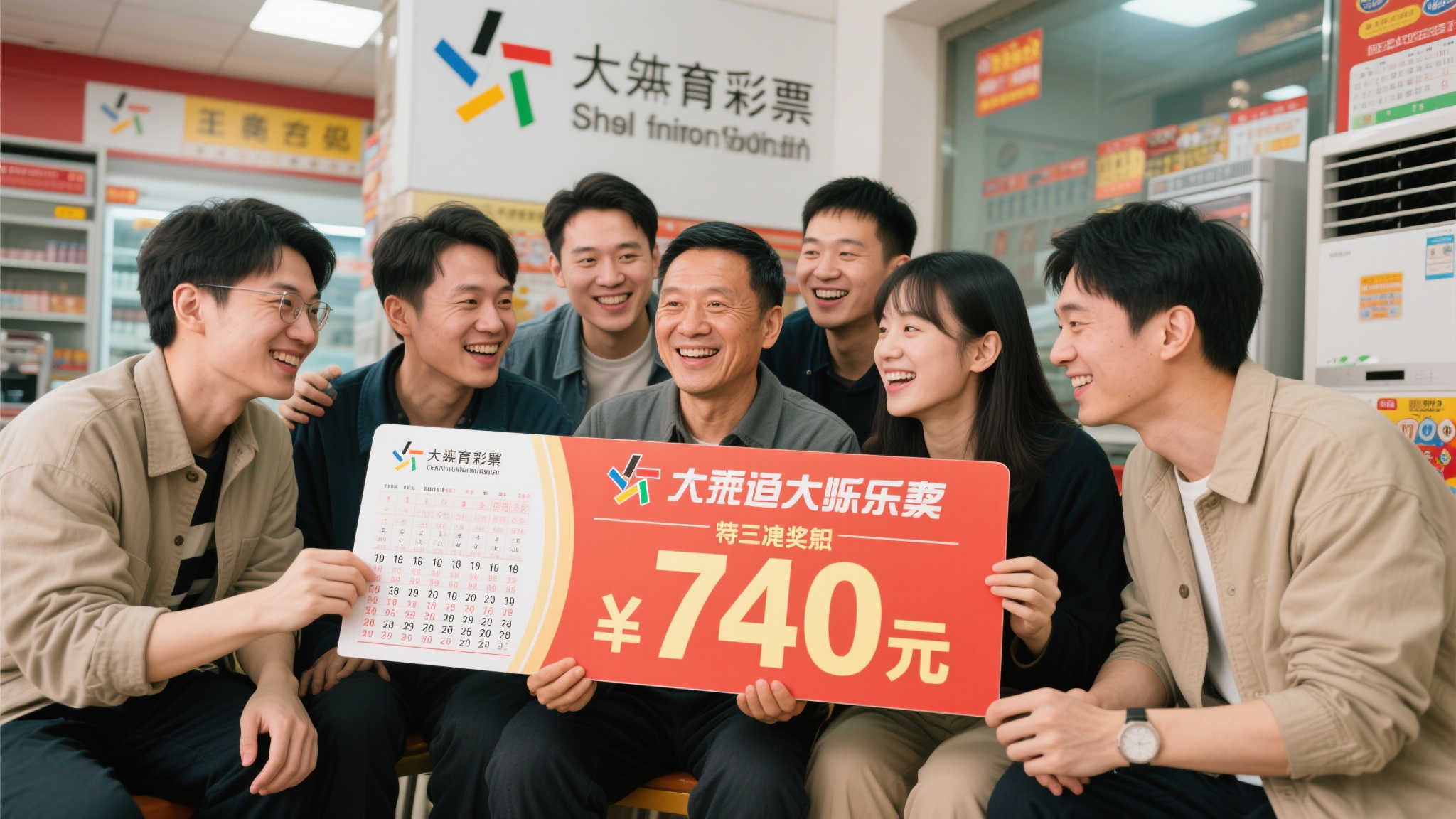 老友联手喜中大乐透740万,彩票出自体彩终端机 故事的主人公是一群相识多年的好友,他们有