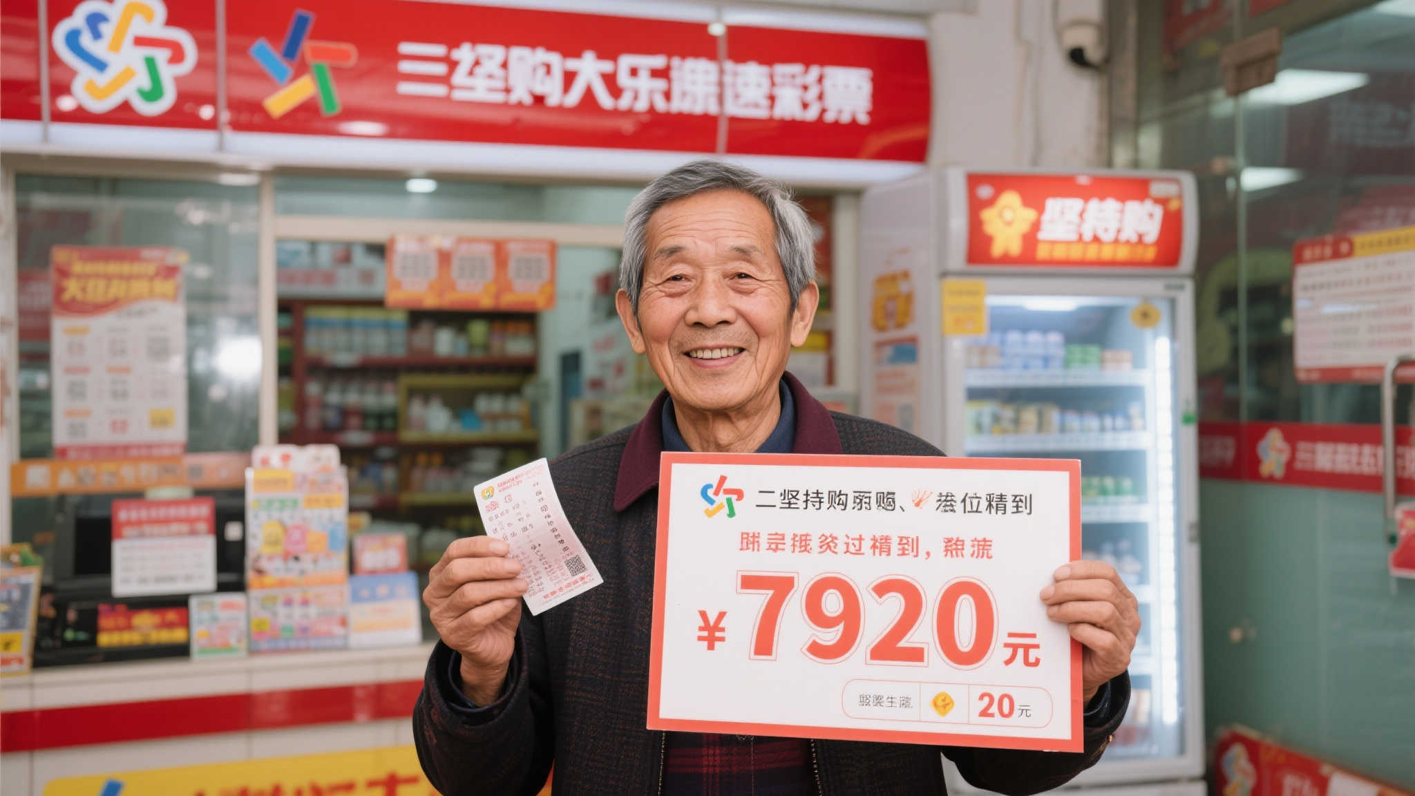 一：坚持购彩 期期不落的信念
这位幸运