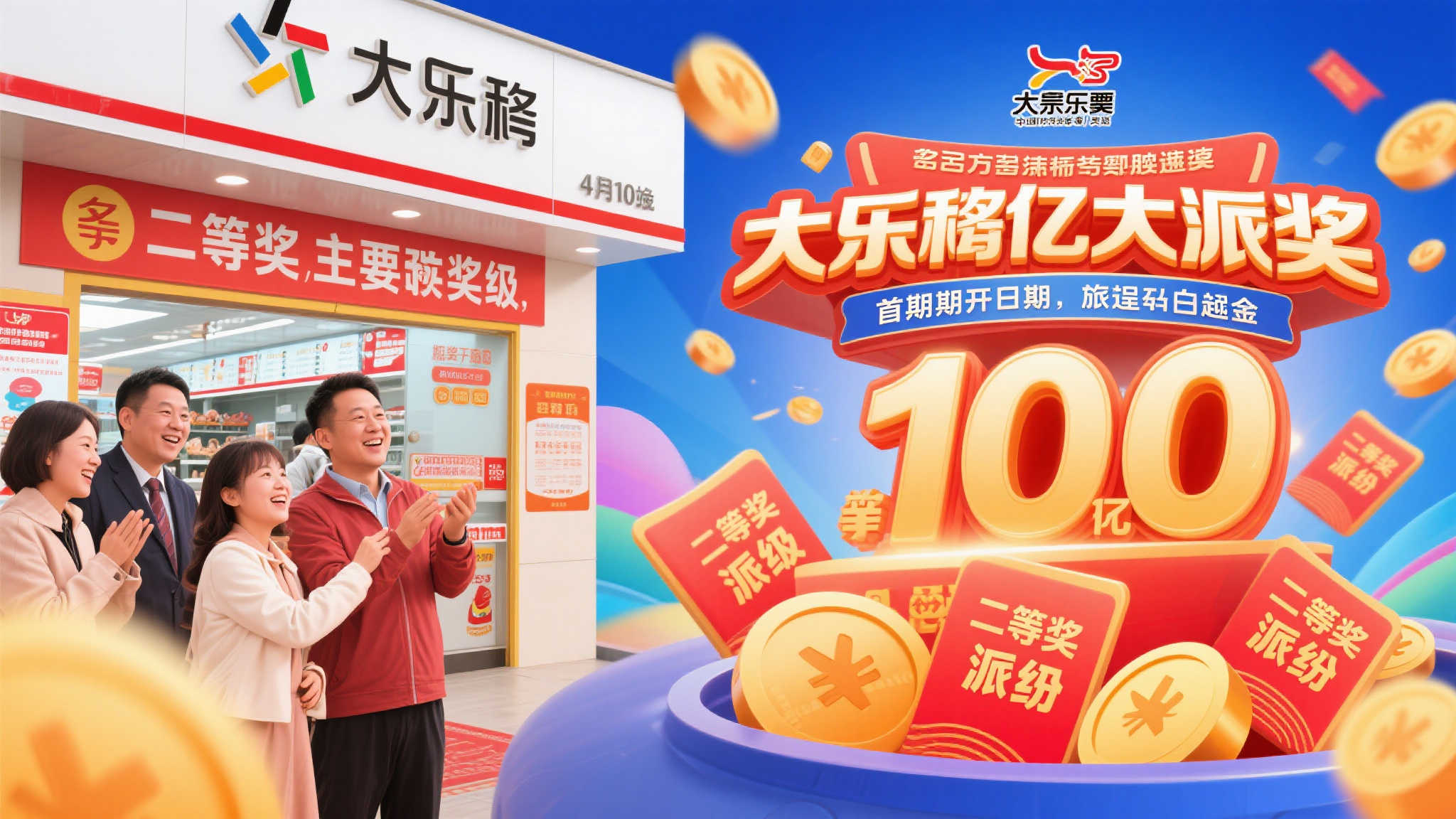 大乐透10亿巨额派奖即将启动,首期4月10日晚揭晓! 什么是大乐透10亿大派奖活动
大乐透作