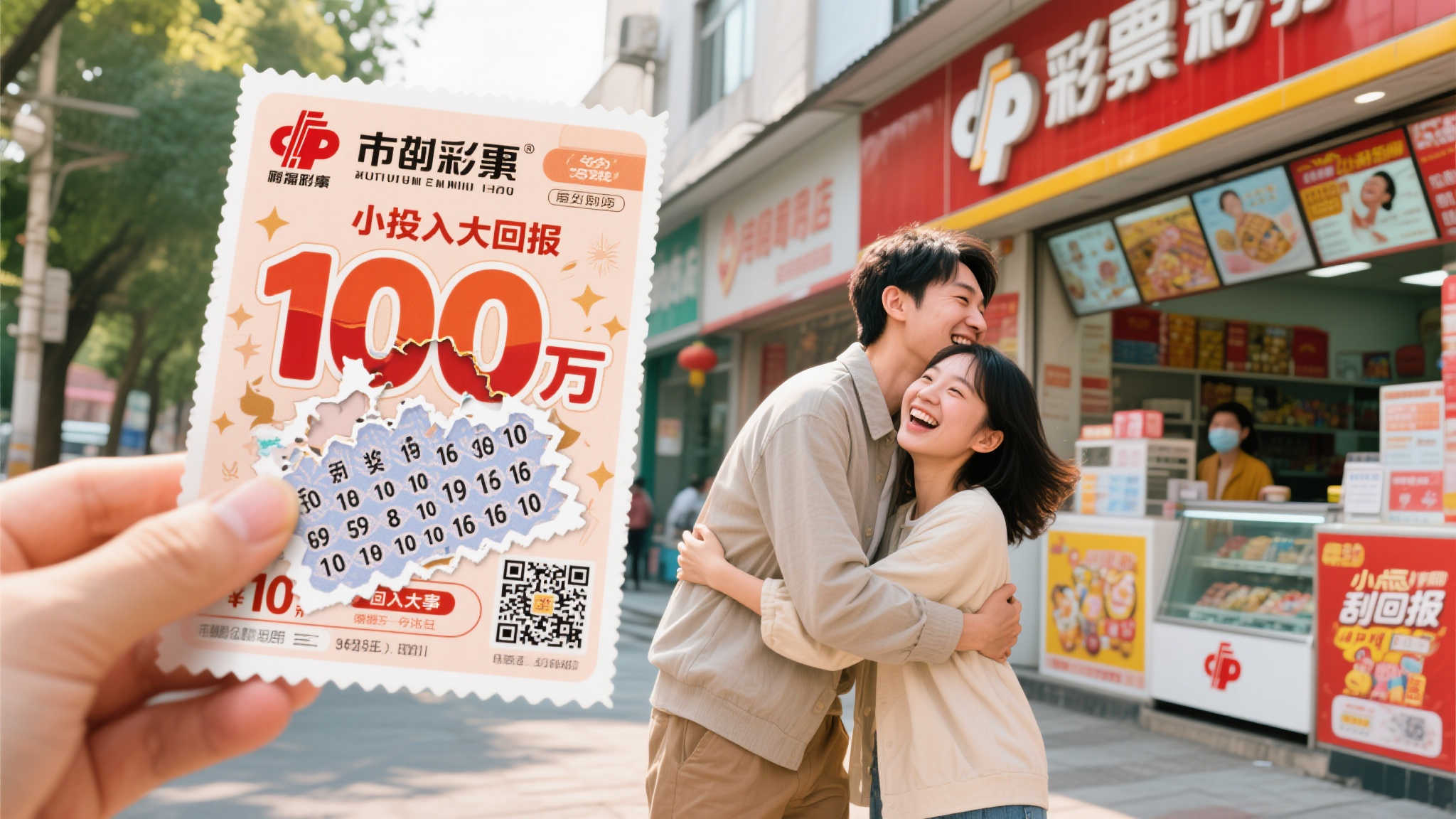 年轻情侣刮中福彩百万大奖 婚礼计划提速 故事的主角是一对相恋三年的小情侣,平时生