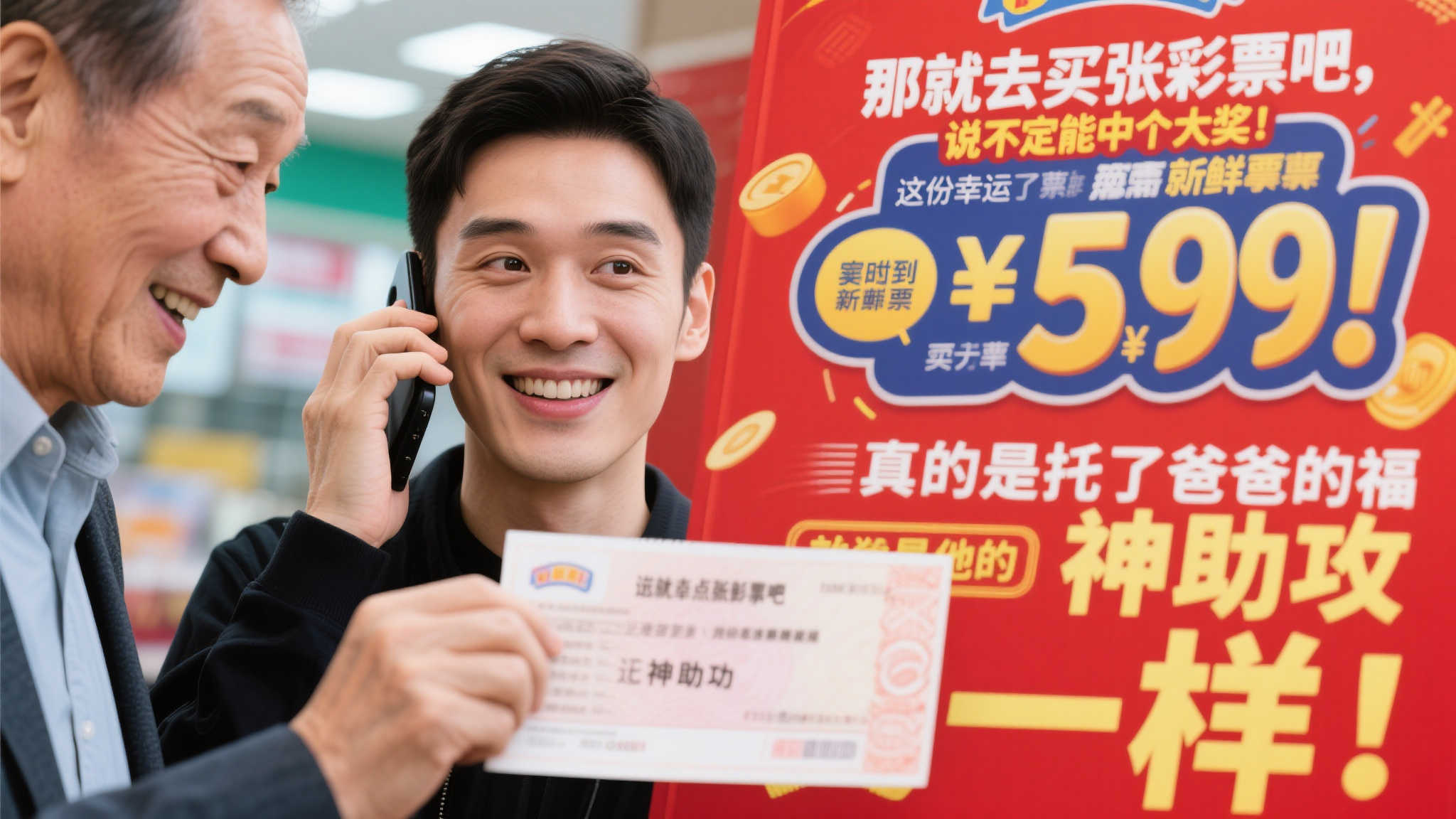 男子初次买彩票喜中3665万 笑称父亲是幕后神助