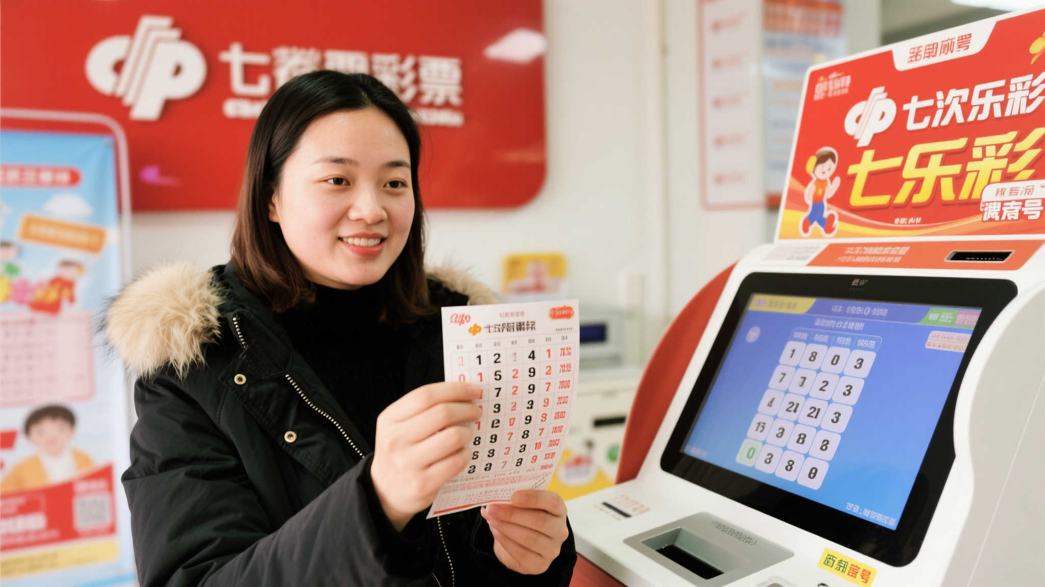 女子仅花4元喜中七乐彩30万大奖 激动拍照记录幸福时刻